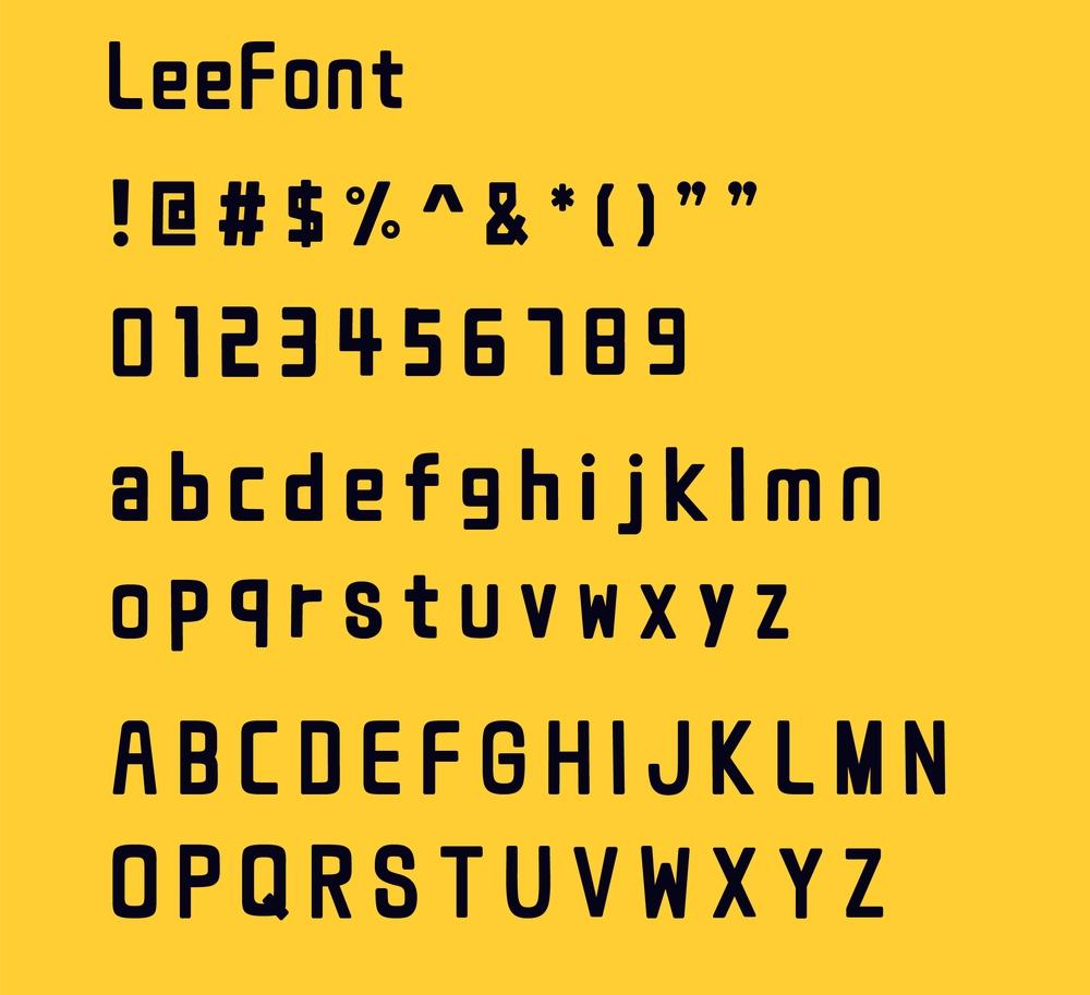 Leefont蒙黑体 字体案例 2