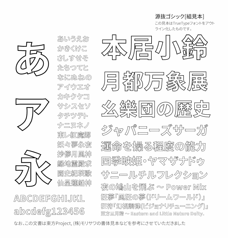 源影黑体 字体特点
