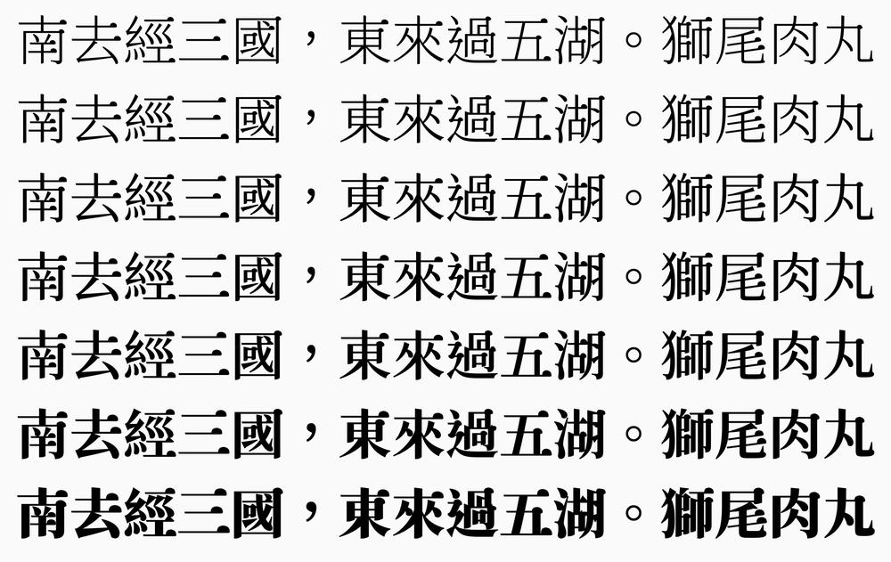 狮尾肉丸体 字体展示
