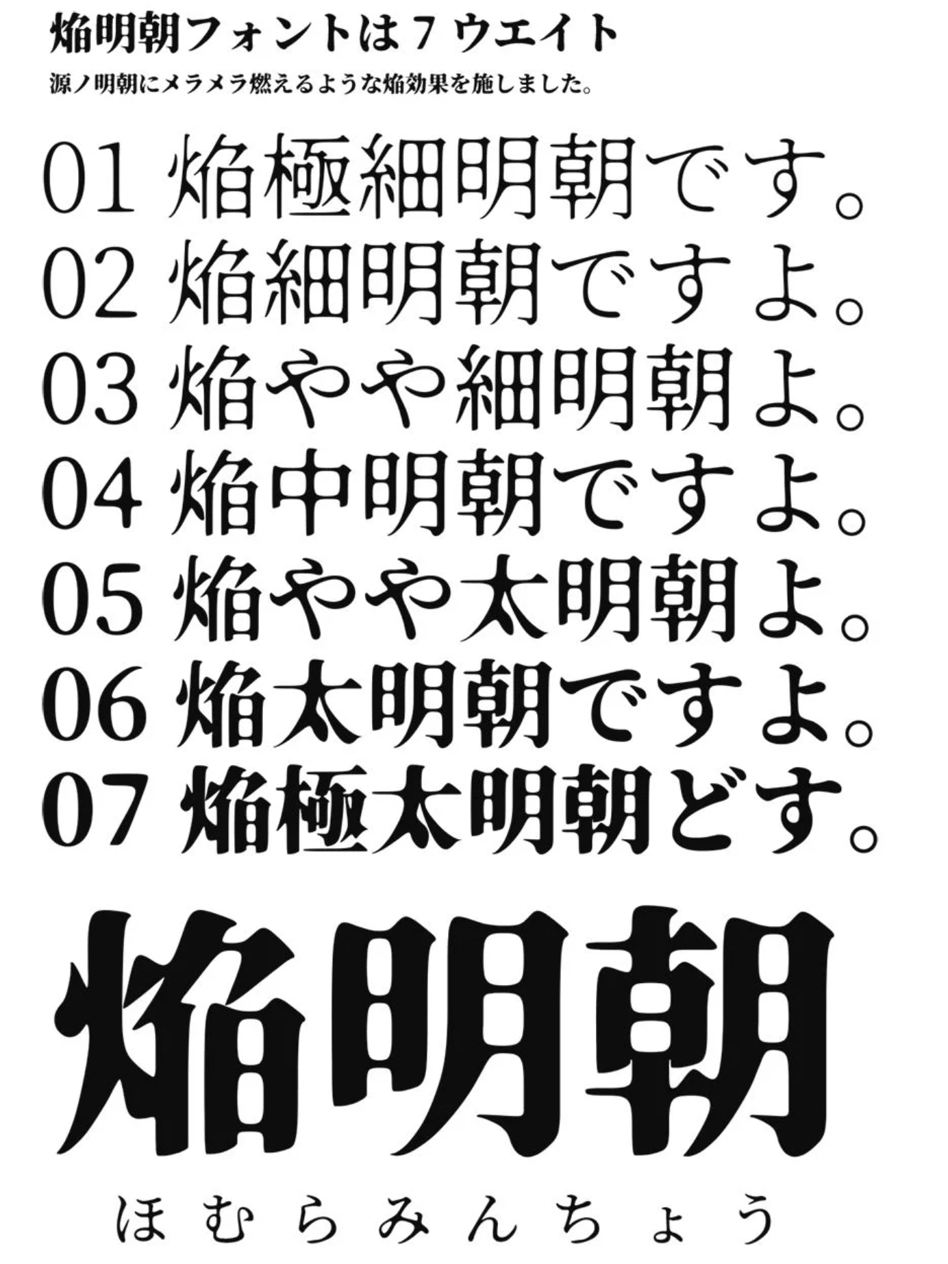 焚火体 字体特点