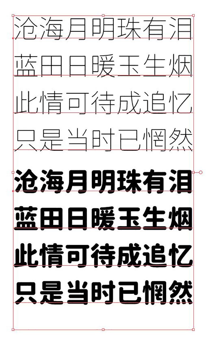 资源圆体 字体特点