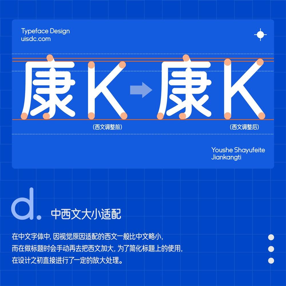 优设鲨鱼菲特健康体 字体案例 2