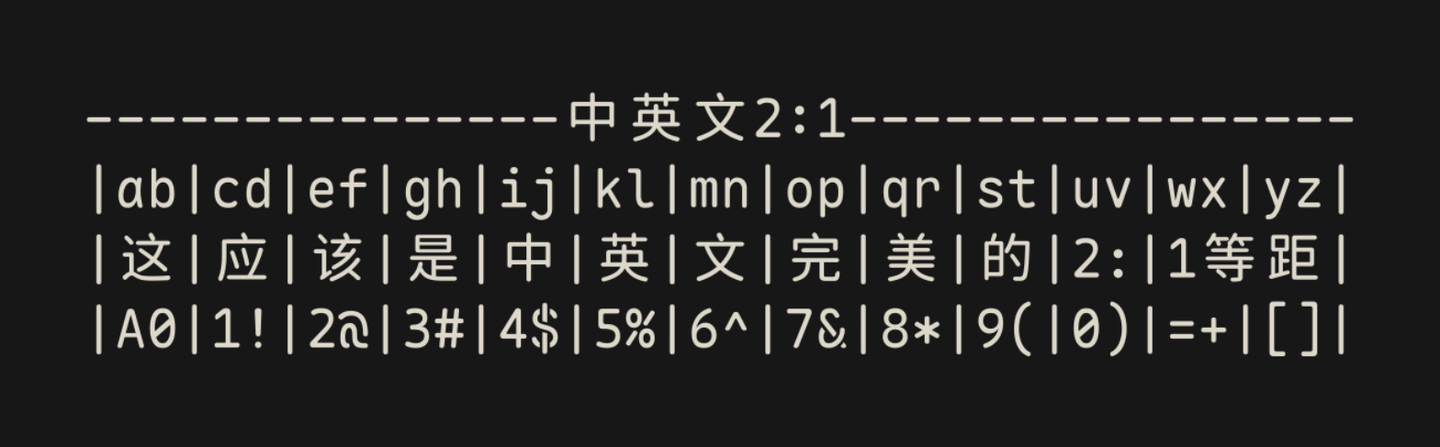 MapleMono 字体特点