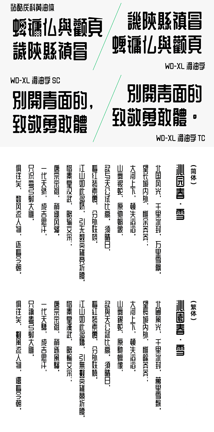 WD-XL滑油字 字体案例 2