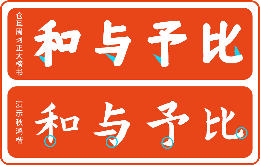仓耳周珂正大榜书 字体案例 2