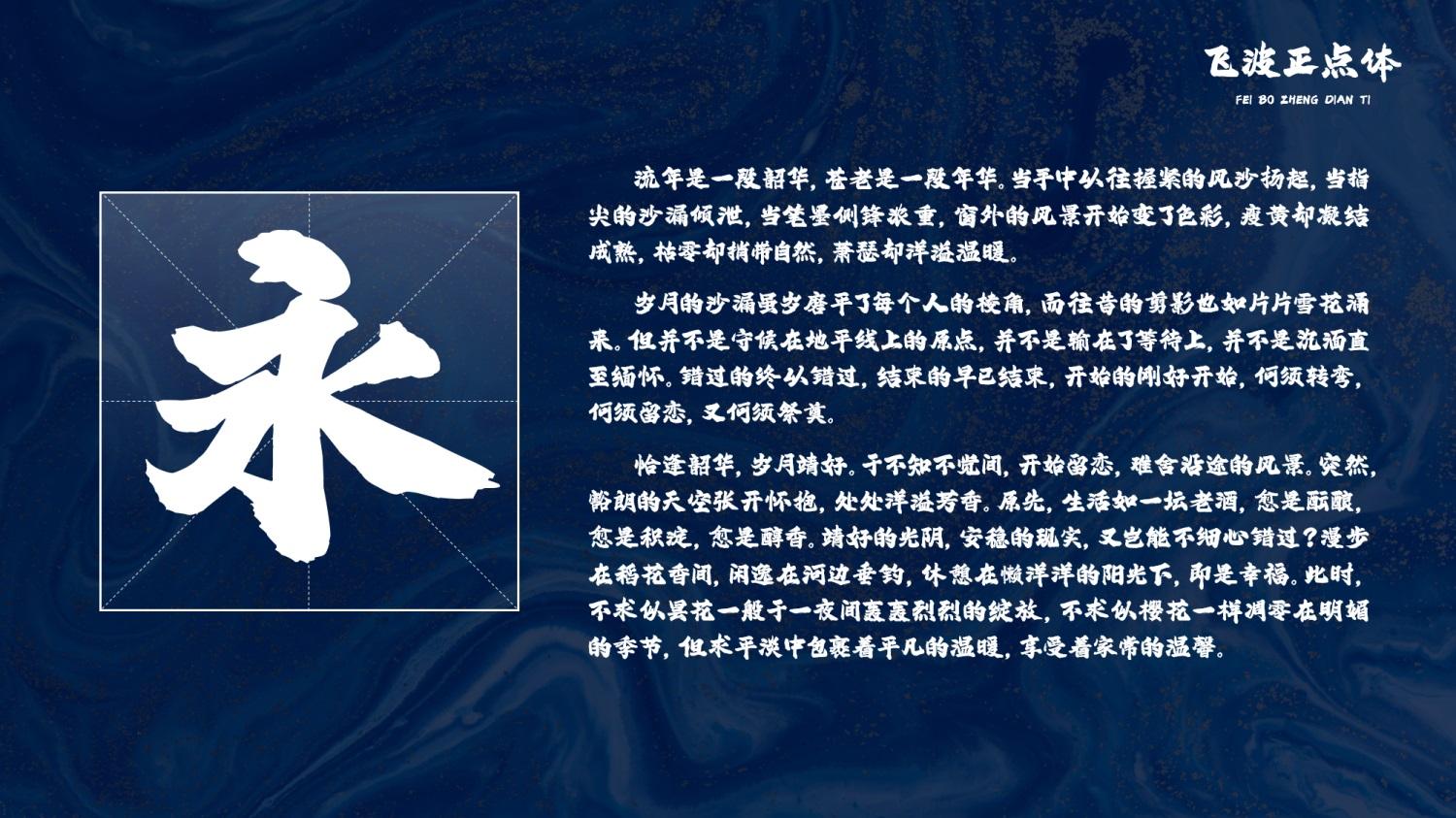 飞波正点体 字体案例 4