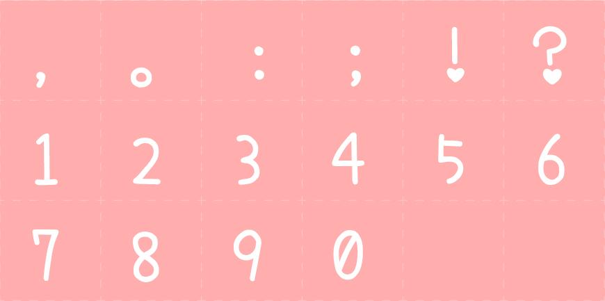 日本濑户可爱风 字体案例 1