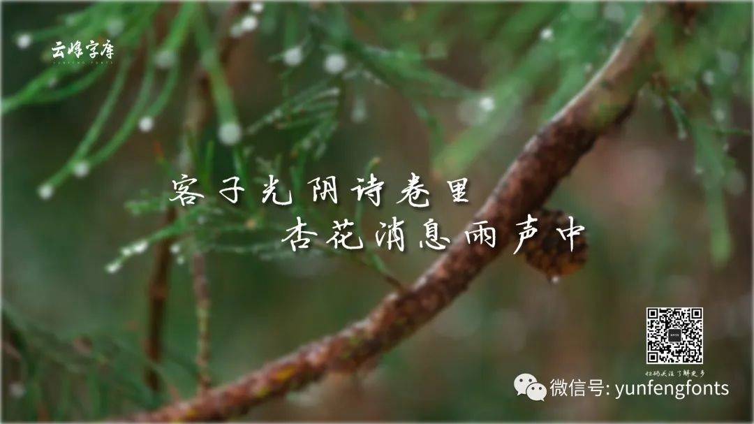 云峰寒蝉体 字体案例 2