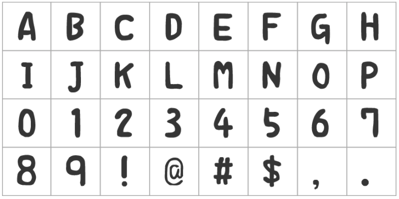 日系豆豆体 字体案例 1