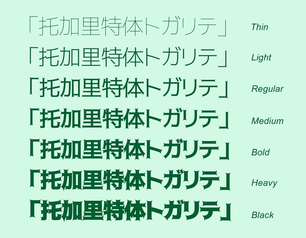 托加里特体 字体案例 3