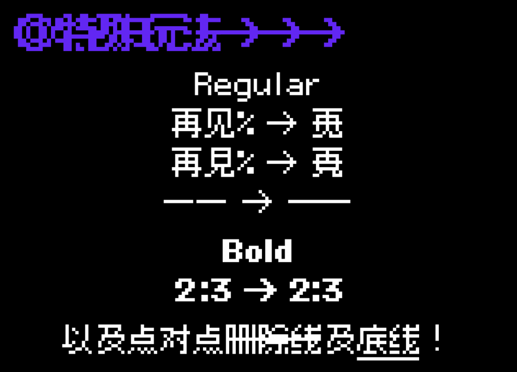 精品点阵体 字体案例 2