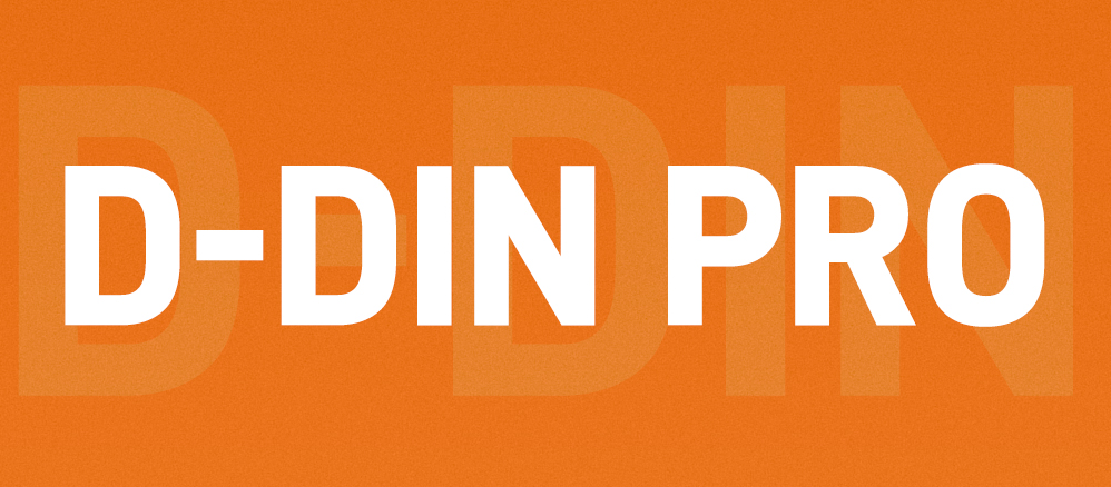 D-DIN PRO 字体展示
