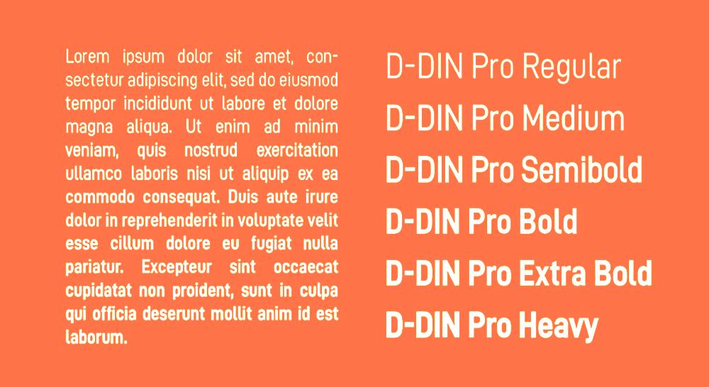 D-DIN PRO 字体案例 3