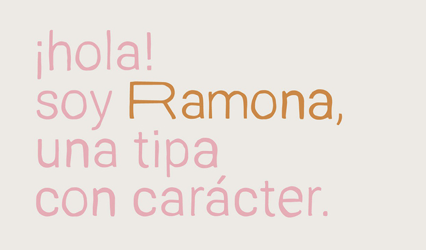Ramona 字体展示