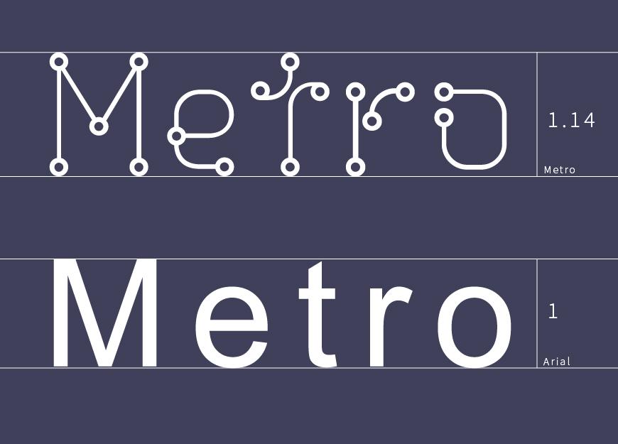 Metro 2.0 字体案例 1