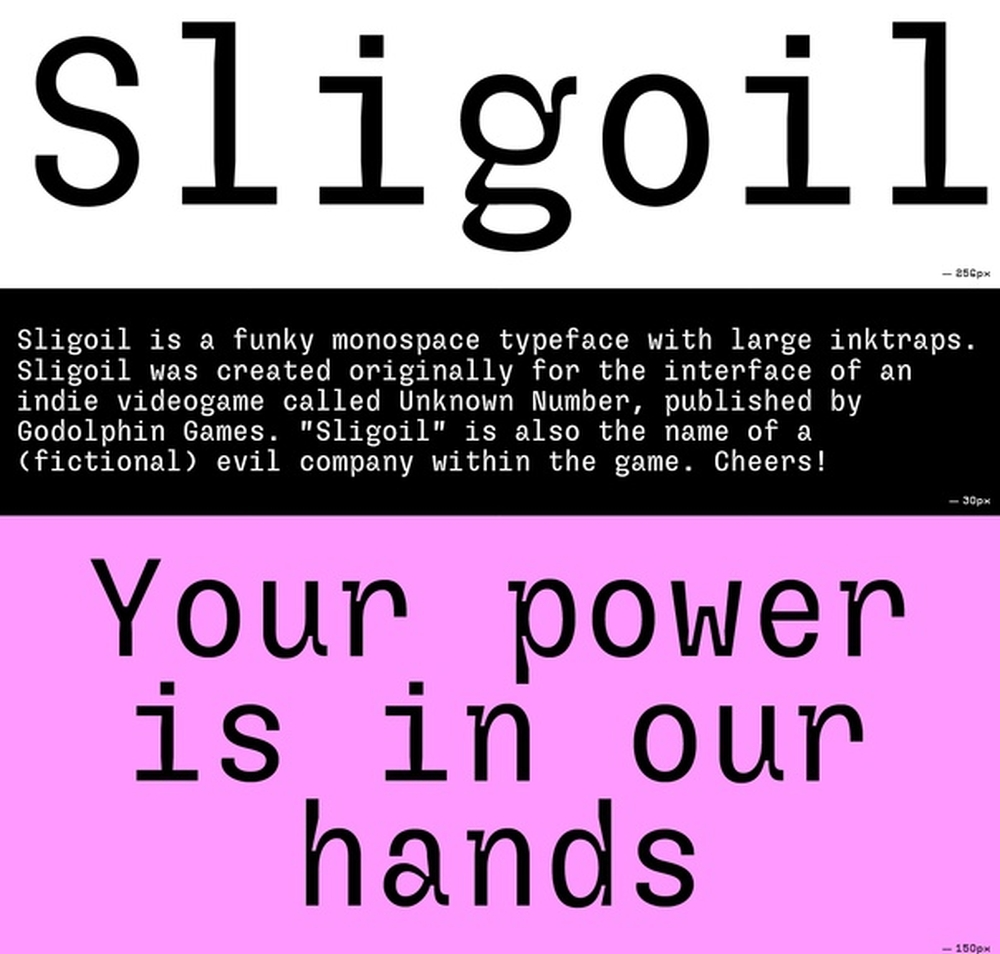 Sligoil 字体展示