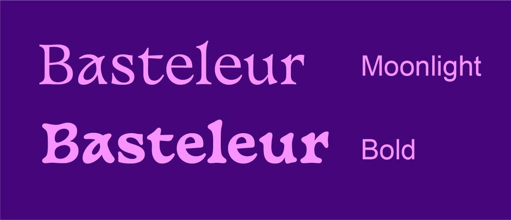 Basteleur 字体特点