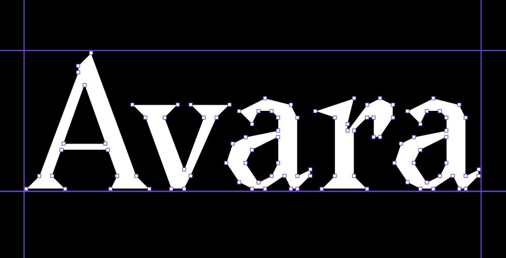 Avara 字体案例 1