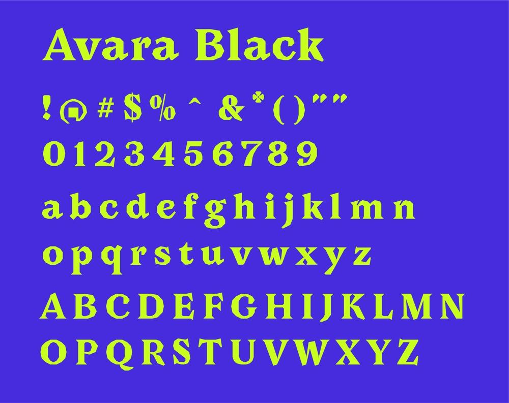 Avara 字体案例 3