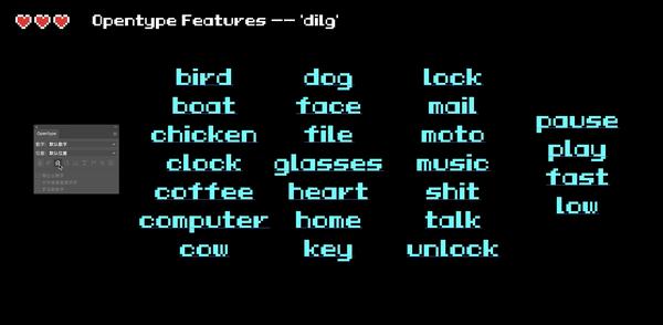 LL PixelFun 字体特点