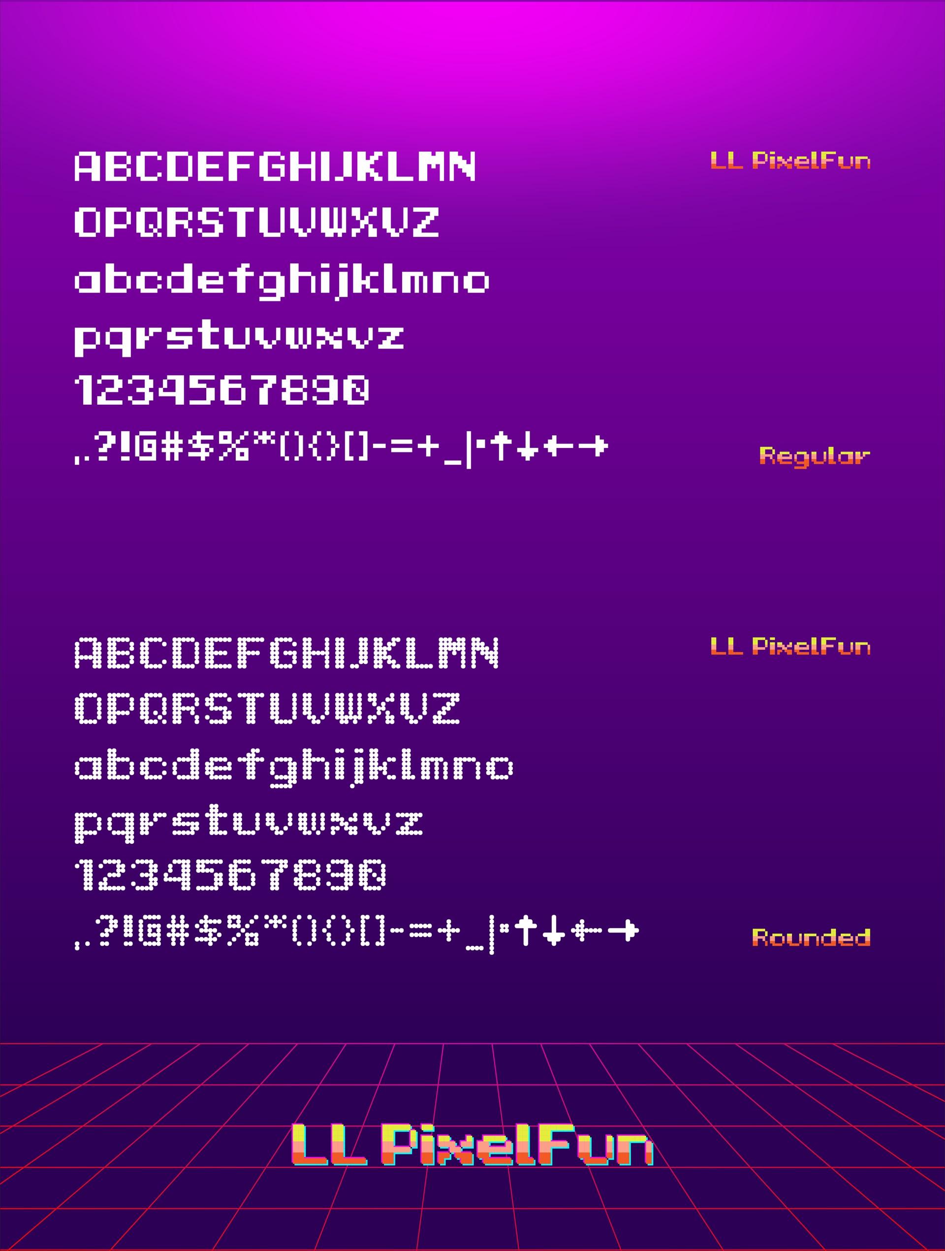 LL PixelFun 字体案例 2