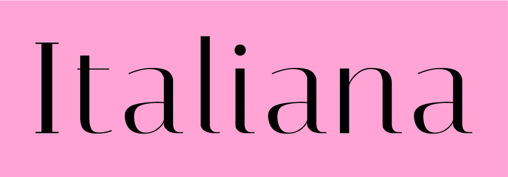 Italiana 字体展示