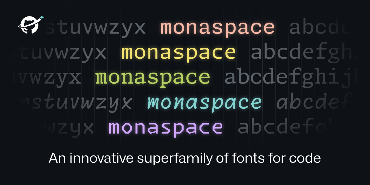 Monaspace 字体特点