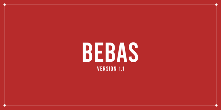 Bebas 字体案例 1