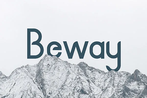 BEWAY 字体展示
