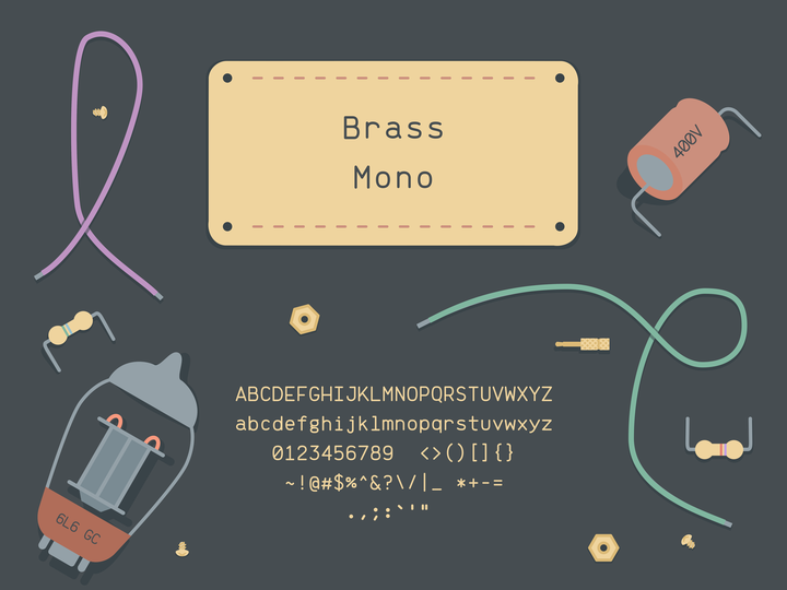 Brass Mono 字体案例 1