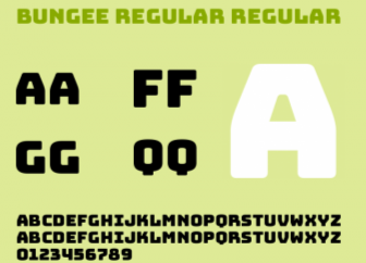 Bungee 字体特点