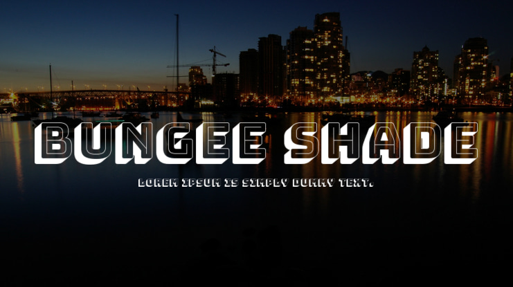 Bungee Shade 字体案例 1
