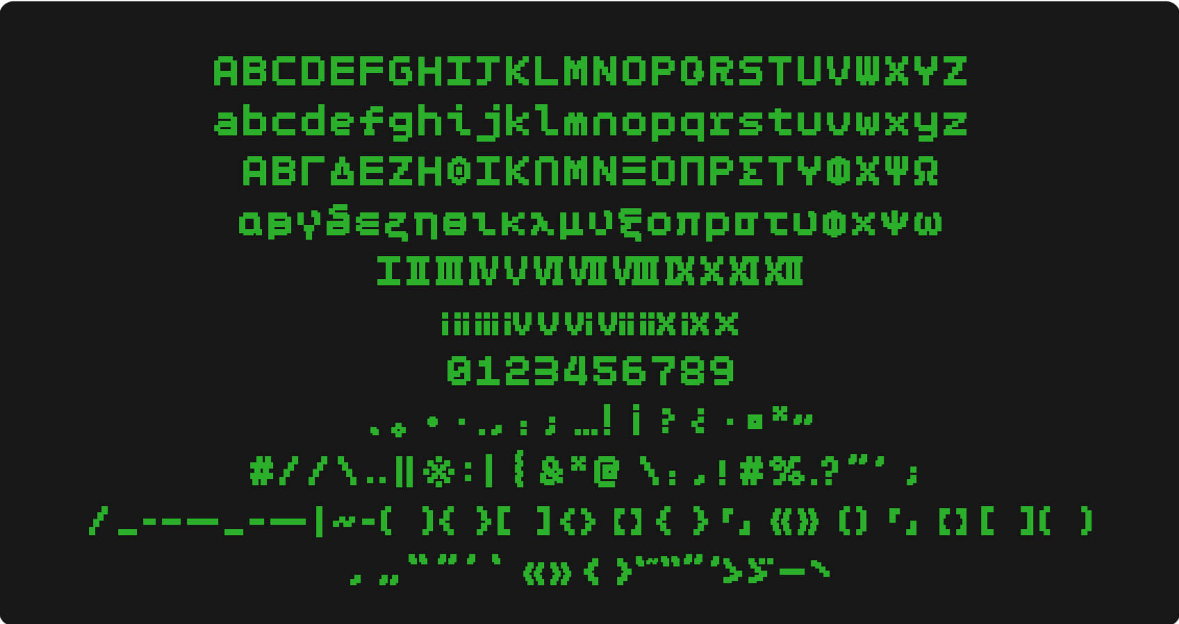 Chill Pixels 字体案例 1