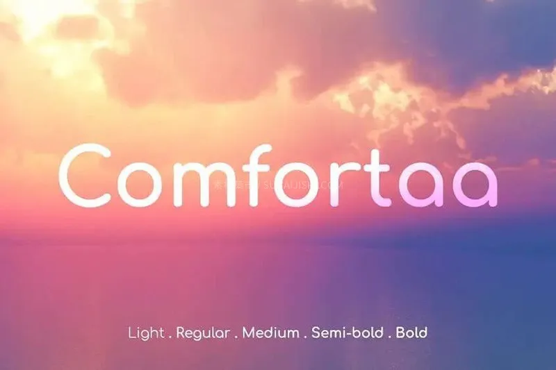 Comfortaa 字体展示
