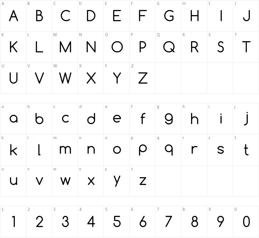Comfortaa 字体特点