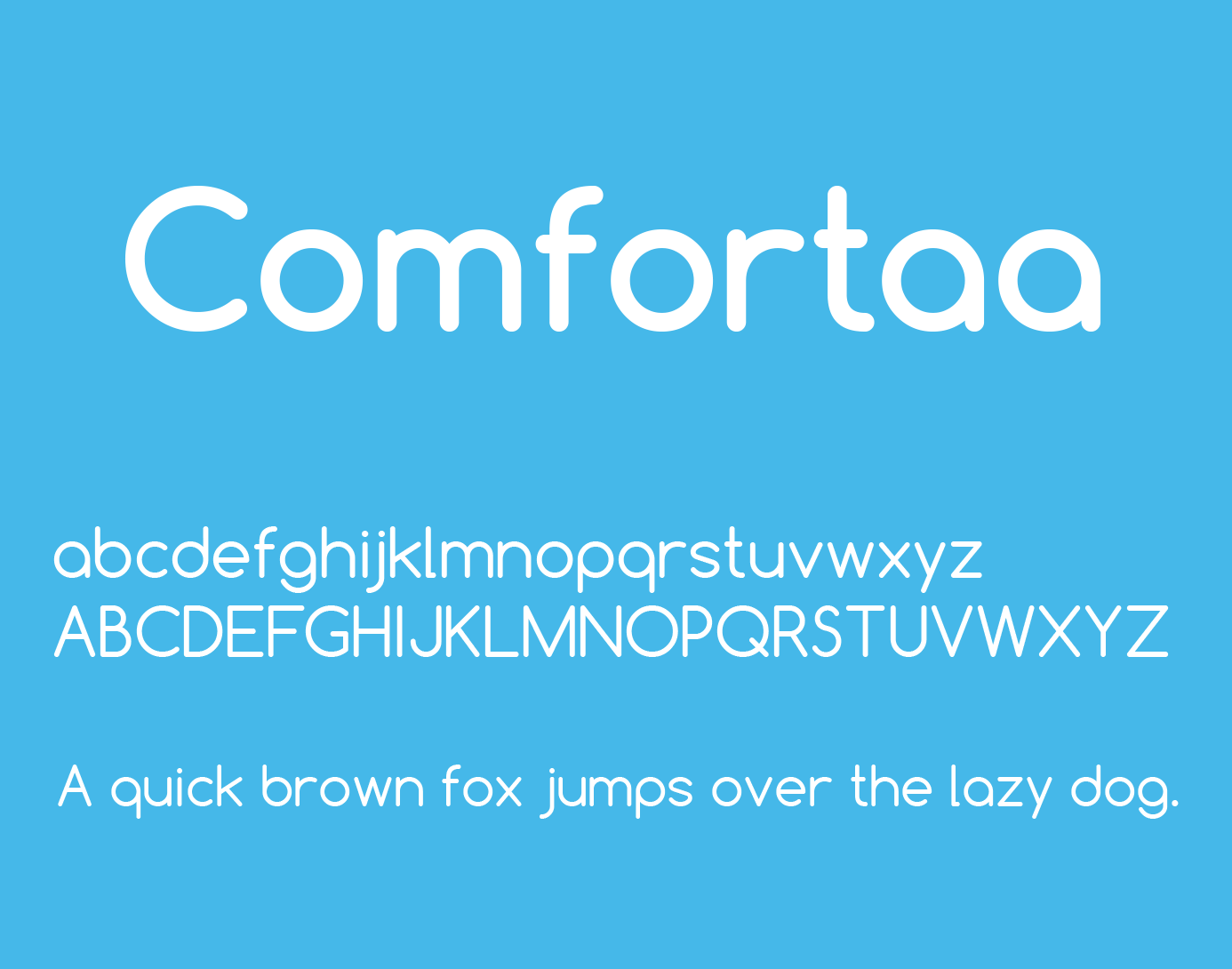 Comfortaa 字体案例 4