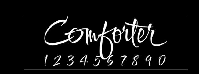 Comforter 字体特点