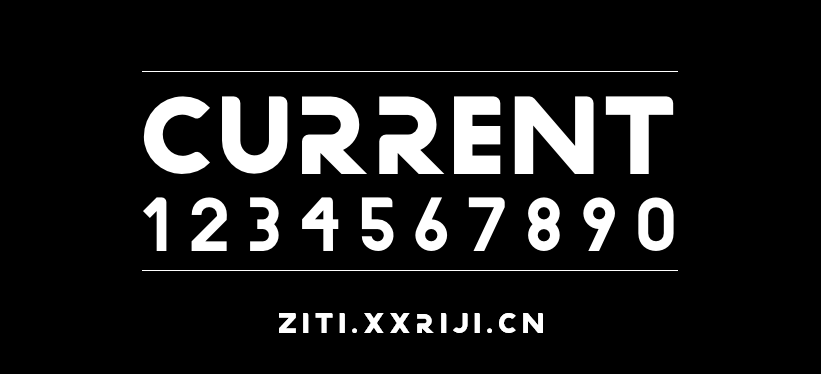 CURRENT 字体展示