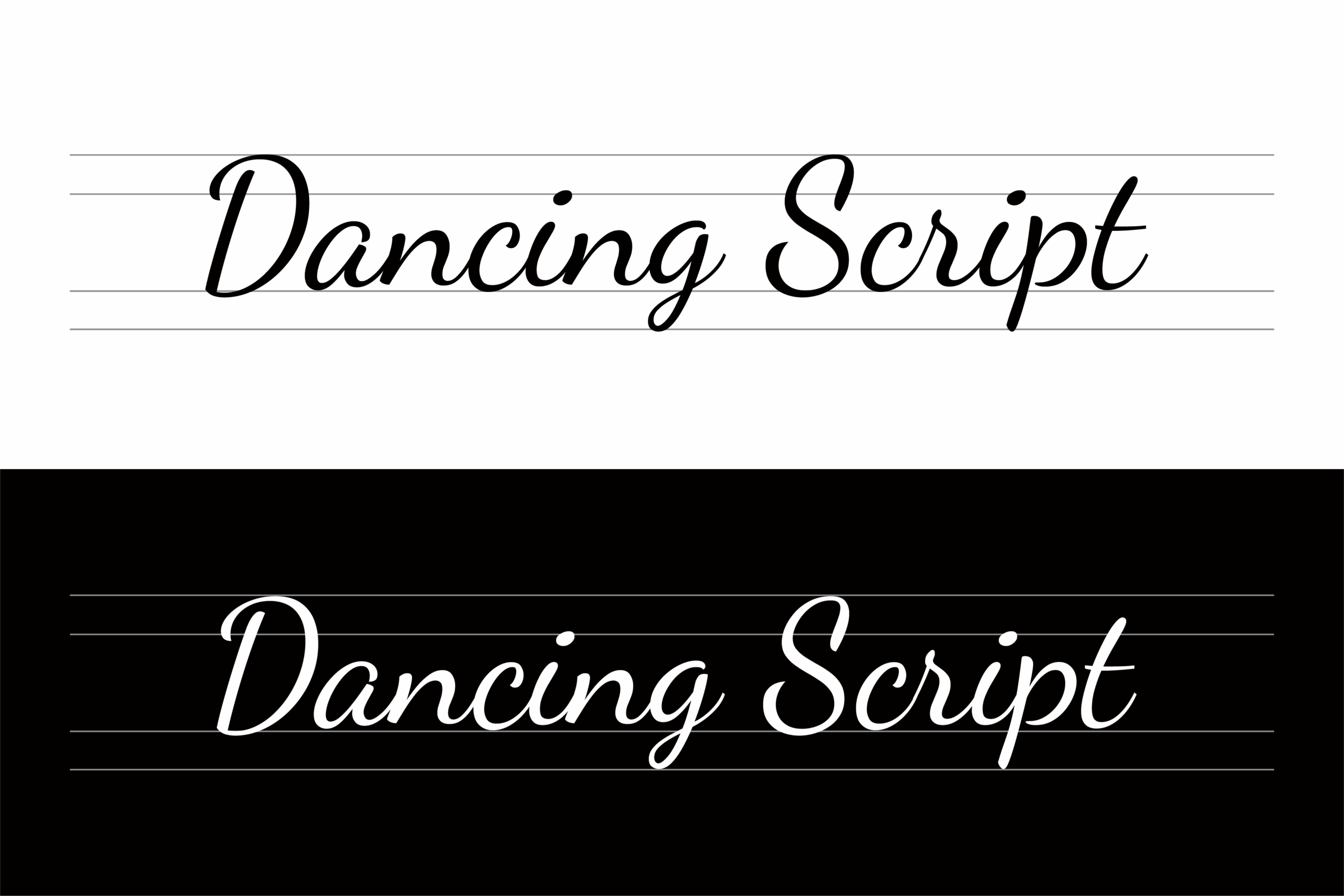 Dancing Sscript 字体展示