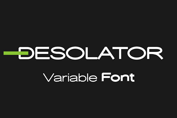 Desolator 字体特点