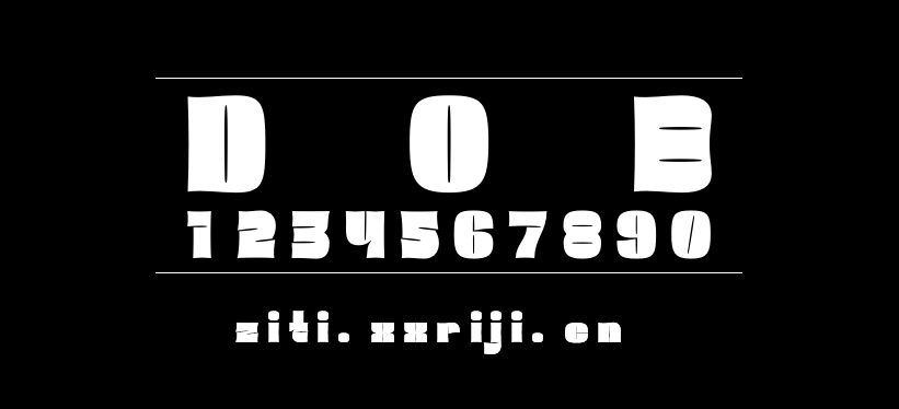 Dob 字体展示