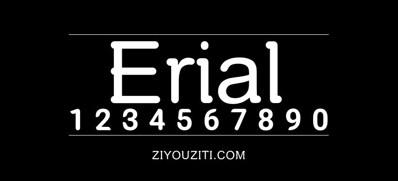 Erial 字体展示